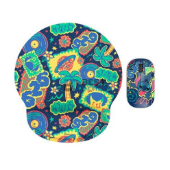 MOUSE INALAMBRICO + PAD XTECH XTM-DKT1ST STITCH EDITION