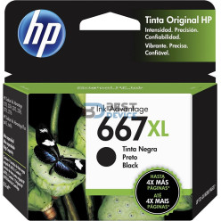 TINTA HP 3YM81AL 667XL NEGRO (2375/2775)