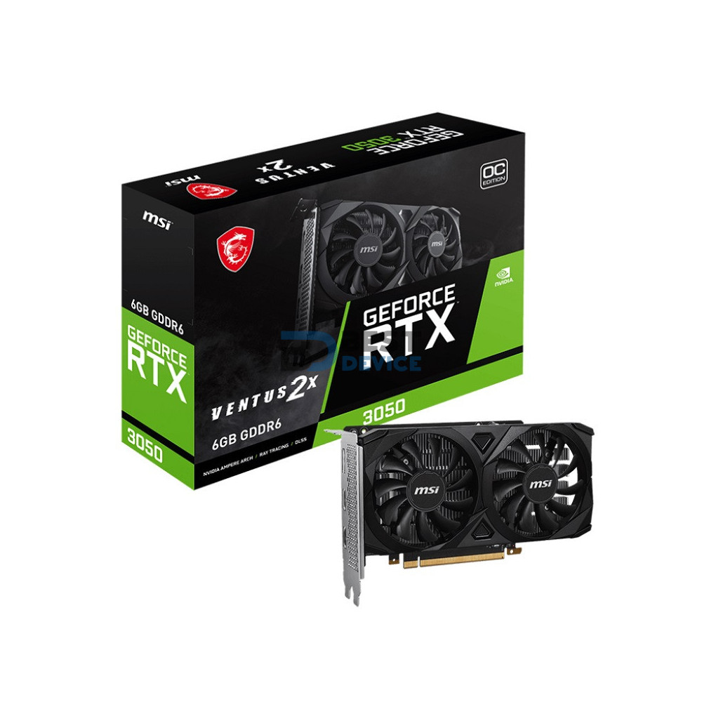 TARJETA GRÁFICA MSI RTX3050 VENTUS 2X 6G OC DD6 912-V812-060
