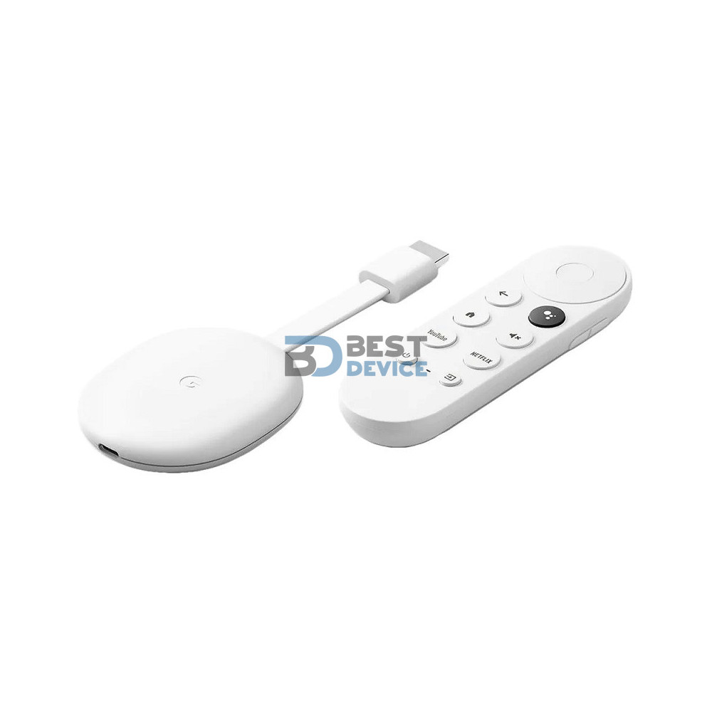 ADAPTADOR CHROMECAST CON GOOGLE TV WHITE 4K GA01919