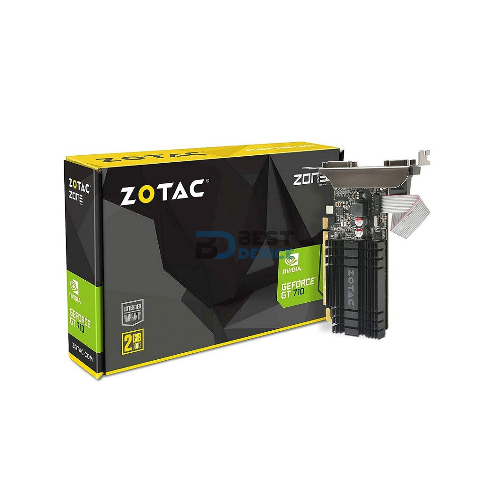 TARJETA GRÁFICA ZOTAC GT710 2GB/DDR3/64bit 954/1600