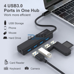 CABLE ADAPTADOR ARGOMTECH ARG-UB-0090 TIPO-C A USB 3.0 4 PTOS