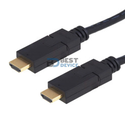 CABLE ARGOMTECH ARG-CB-1910 HDMI A HDMI 180º 1.8M DORADO