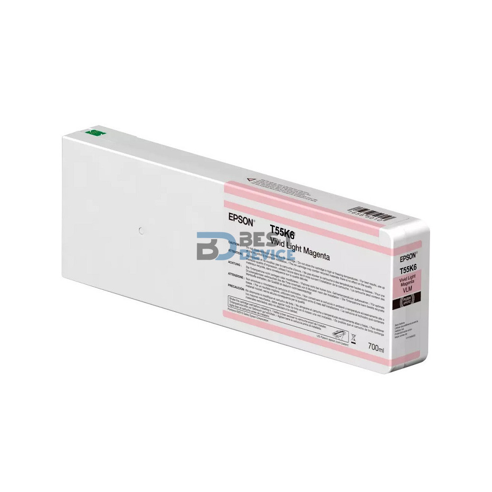 TINTA EPSON P9000 T55K600 MAGENTA CLARO ULTRACHROME 7