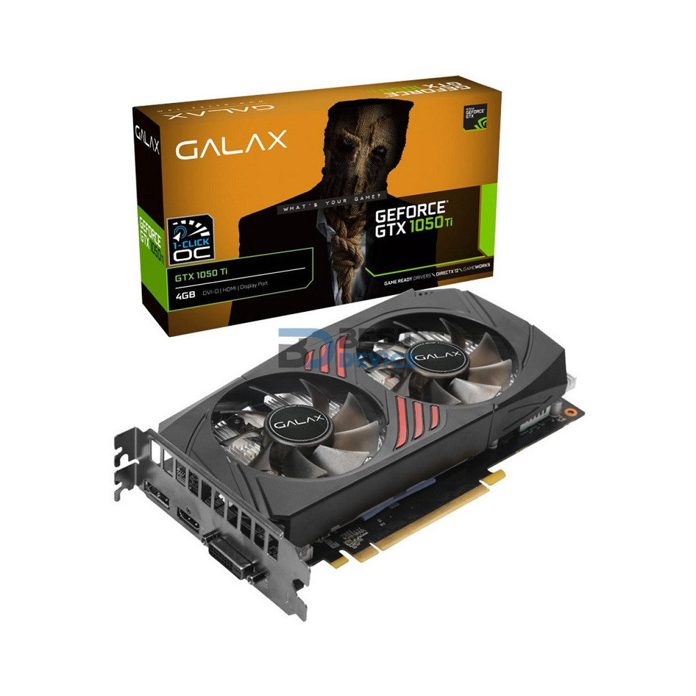TARJETA GRÁFICA GALAX GTX1050 TI OC 4GB/GDDR5/128BIT/DP/HDMI