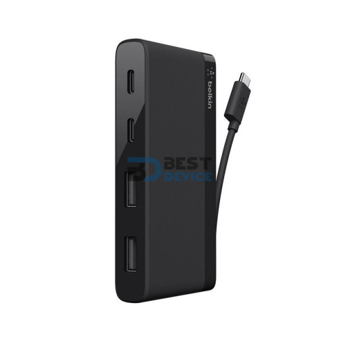 ADAPTADOR BELKIN MINI HUB 3.0 USB-C F4U090BTBLK