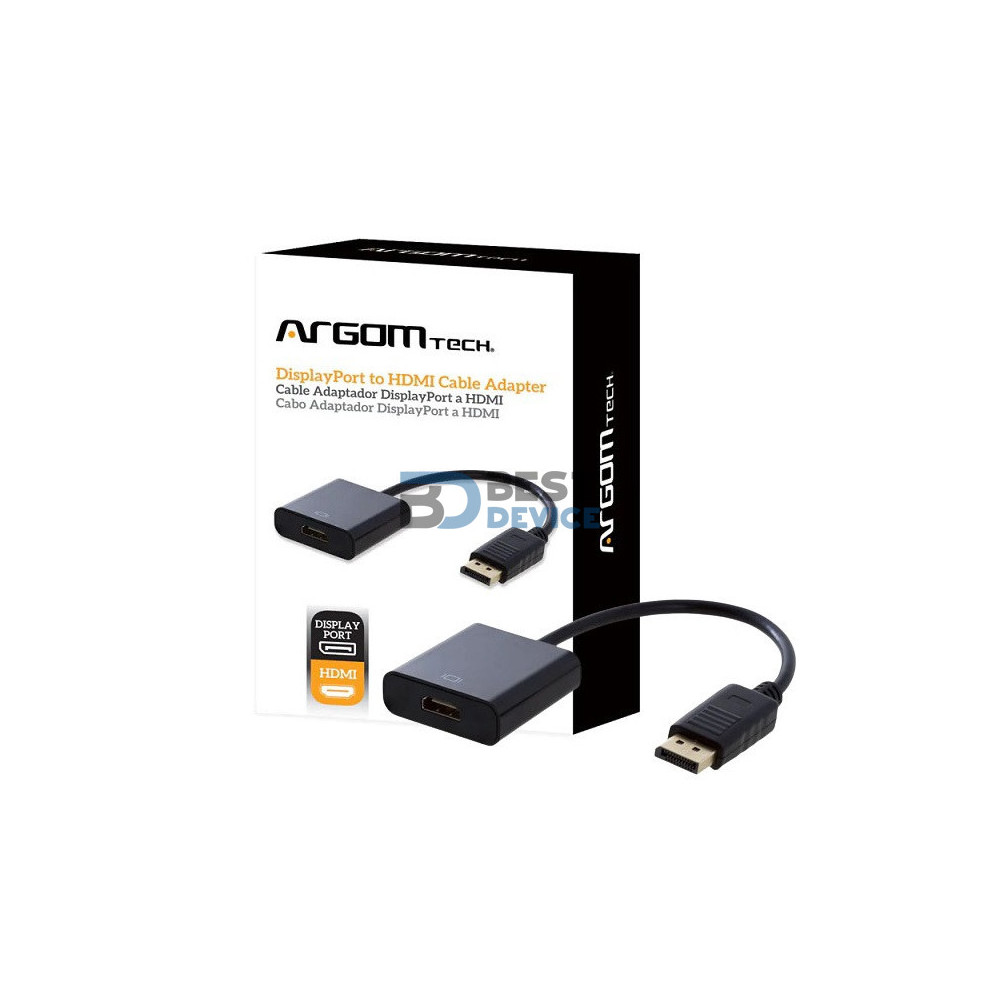 CABLE ADAPTADOR ARGOMTECH ARG-CB-0059 DISPLAY PORT-HDMI