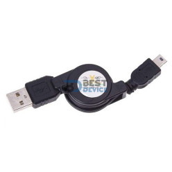 CABLE SATE RETRACTIL USB-A (M) A MINI USB (M) AL09