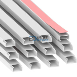 CANALETA PLASTICA CON ADHESIVO 20X10