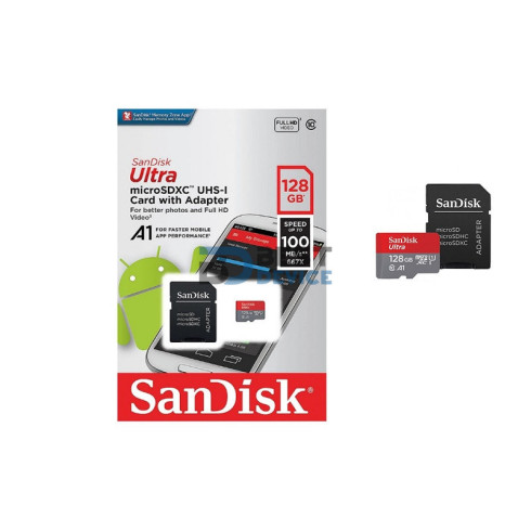 MEMORIA MICRO SD SANDISK 128GB 100MBS CLAS10