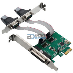 PLACA PCIe CON 2 SALIDAS SERIAL Y 1 PARALELO