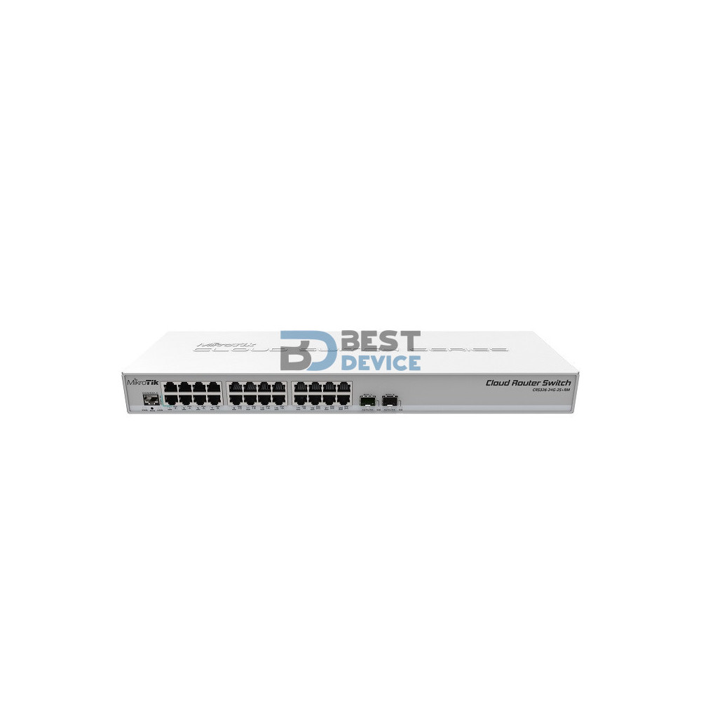 SWITCH ROUTER MIKROTIK CLOUD CRS326-24G-2S+RM L5.