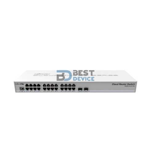 SWITCH ROUTER MIKROTIK CLOUD CRS326-24G-2S+RM L5.