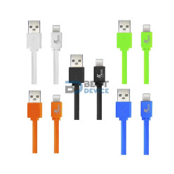 CABLE LIGHTNING XTECH XTG-236 ON-THE-GO 1M BLA/NEG/VER/AZU/NAR UNIDAD