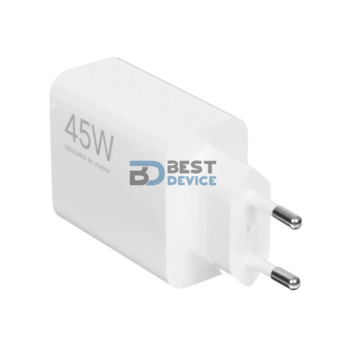 CARGADOR XIAOMI PARA PARED BHR07SLEU 45W TURBO CHARGING USB-A/BIVOLT