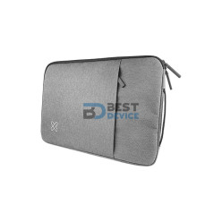 FUNDA PARA NOTEBOOK KLIP XTREME KNS-420SV SQUAREPRO 15.6" GRIS CLARO