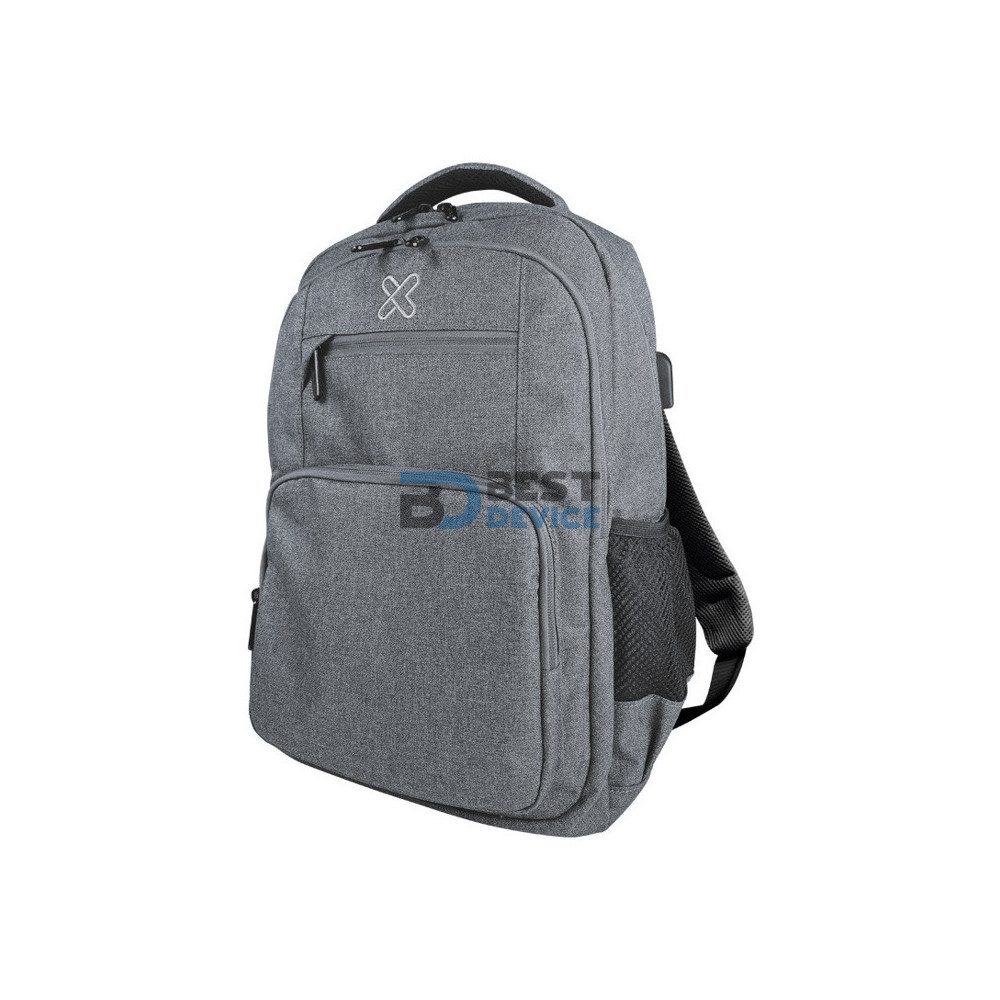 MOCHILA KLIP XTREME 15.6" KNB-577GR STENDAL USB/GRIS