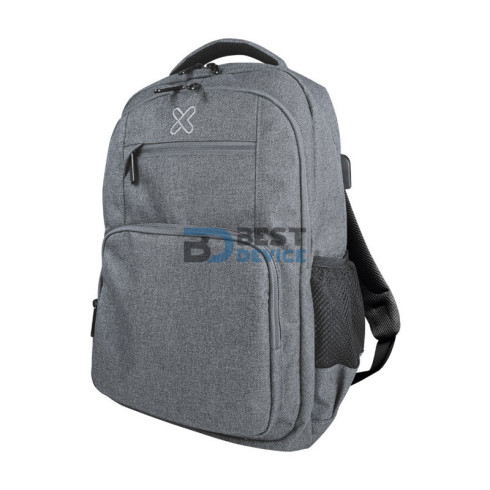 MOCHILA KLIP XTREME 15.6" KNB-577GR STENDAL USB/GRIS