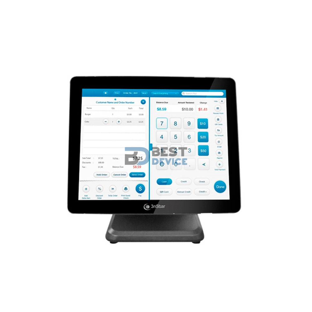 POS TOUCH 3NSTAR PTE0211W-8-240W11 AIO INTEL I5 8/240/W11/WIFI/BT/15